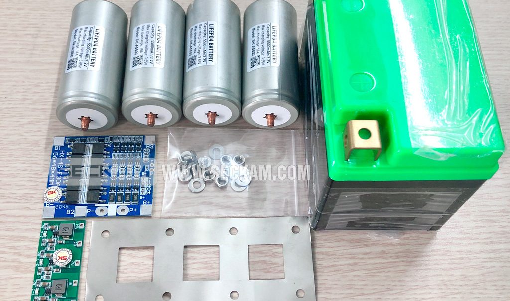 Hướng dẫn tự làm Acquy Lithium xe máy